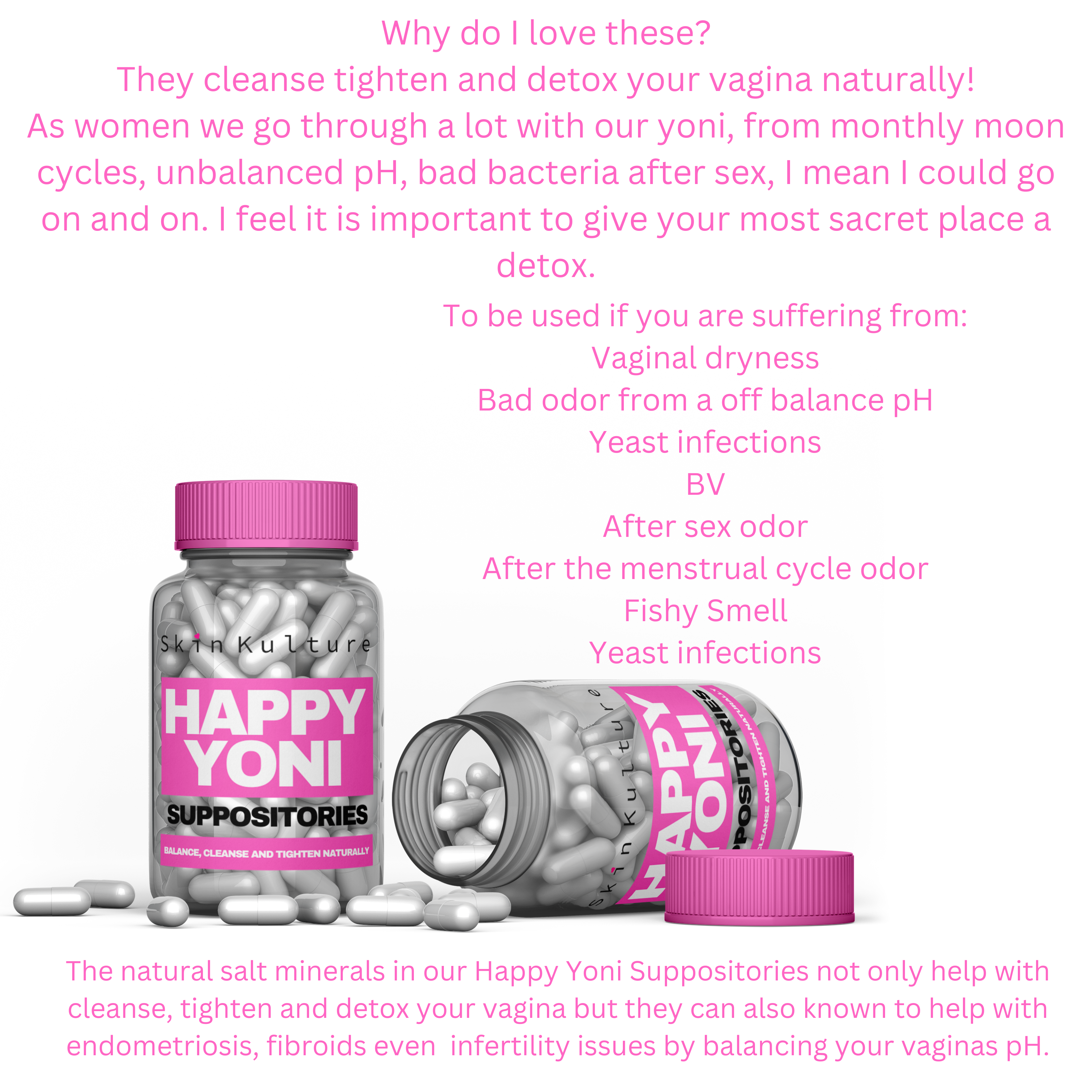 Happy Yoni Cleansing Suppositories